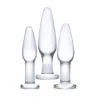 GLÄS Pack 3 Plug Anal En Verre Training Set