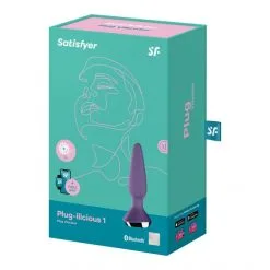 Satisfyer Plug Anal Connecté Plug-ilicious 1 -Sextoy Soldes plug anal vibrant plug ilicious 1 violet 06