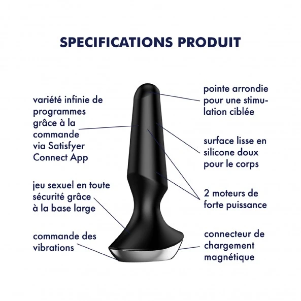 Satisfyer Plug Anal Connecté Plug-ilicious 2 5 Satisfyer Plug Anal Connecté Plug-ilicious 2 â Image 5