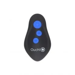 Ouch! Plug Anal Avec Anneau Vibrant Et E-Stim Télécommandé -Sextoy Soldes plug anal avec anneau vibrant et e stim telecommande 03