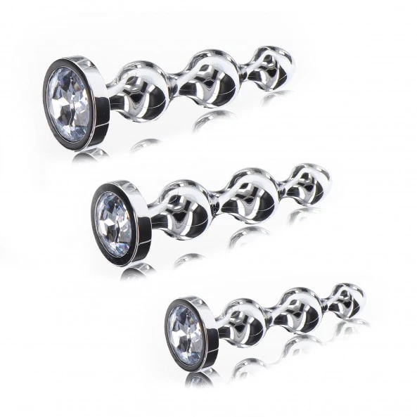 ToyJoy Plug Anal Diamond Star Beads 2 ToyJoy Plug Anal Diamond Star Beads – Image 2