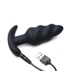 Bang! Plug Anal Vibrant 21X Swirl Télécommandé -Sextoy Soldes plug anal vibrant 21x swirl telecommande 06
