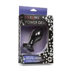 CalExotics Plug Anal Vibrant Crystal Probe Médium/Large -Sextoy Soldes plug anal vibrant crystal probe noir 08
