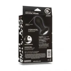 CalExotics Plug Anal Vibrant Crystal Probe Médium/Large -Sextoy Soldes plug anal vibrant crystal probe noir 09