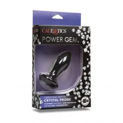CalExotics Plug Anal Vibrant Crystal Probe Small -Sextoy Soldes plug anal vibrant crystal probe small noir 08