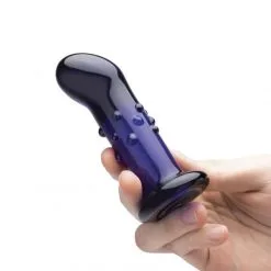 GLÄS Plug Anal Vibrant En Verre G Et P Spot Télécommandé Dotted -Sextoy Soldes plug anal vibrant en verre telecommande dotted 03