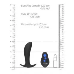 Ouch! Plug Anal Vibrant Et E-Stim Télécommandé -Sextoy Soldes plug anal vibrant et e stim telecommande 08