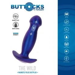 ToyJoy Plug Anal Vibrant Télécommandé The Wild Magnetic Pulse -Sextoy Soldes plug anal vibrant telecommande the wild 07