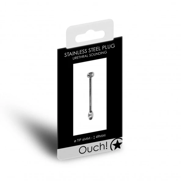 Ouch! Plug Urétral 1 Perle Métallique 50 Mm 3 Ouch! Plug Urétral 1 Perle Métallique 50 Mm – Image 3