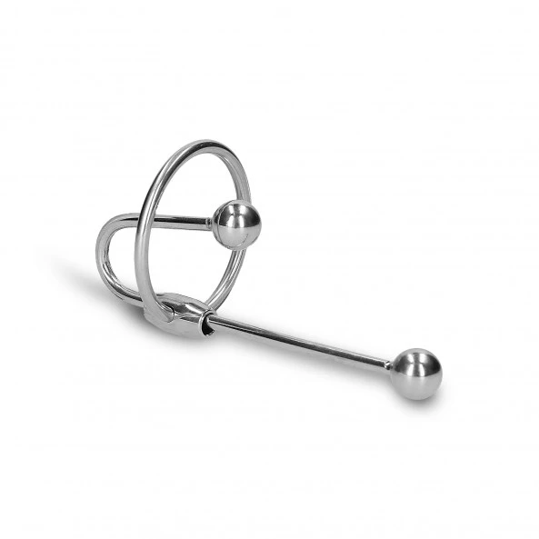 Ouch! Plug Urétral Avec Anneau De Gland Métallique 90 Mm 2 Ouch! Plug Urétral Avec Anneau De Gland Métallique 90 Mm – Image 2