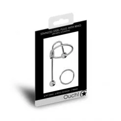 Ouch! Plug Urétral Avec Anneau De Gland Métallique 90 Mm 7 Ouch! Plug Urétral Avec Anneau De Gland Métallique 90 Mm -Sextoy Soldes plug uretral avec anneau de gland metallique 90 mm 04