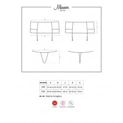 Obsessive Porte-Jarretelles Miamor -Sextoy Soldes porte jarrtelles obsessive miamor tailles