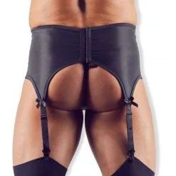 Svenjoyment Porte-Jarretelles Masculin -Sextoy Soldes porte jarretelles masculin noir 06