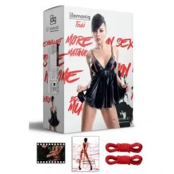Demoniq Robe Courte Vinyle TSUKI -Sextoy Soldes robe jupette vinyle demoniqyukiko shibari pack 7