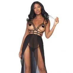 LEG AVENUE Robe Longue à Lanière