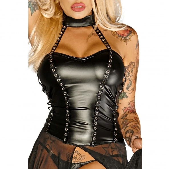 Noir Handmade Robe Longue Gun F139 5 Noir Handmade Robe Longue Gun F139 – Image 5