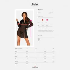 Obsessive Chemise Stellya -Sextoy Soldes stellya babydoll noire 7