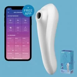 Satisfyer Stimulateur Dual Pleasure -Sextoy Soldes stimulateur clitoris satisfyer dual pleasure blanc 06