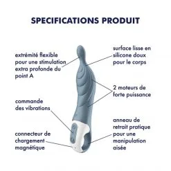 Satisfyer Stimulateur A-Mazing 2 -Sextoy Soldes stimulateur a mazing 2 gris 09
