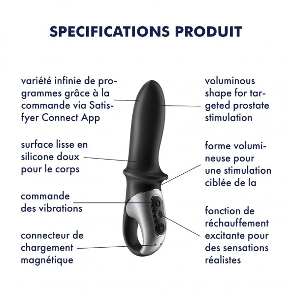 Satisfyer Stimulateur Anal Chauffant Et Connecté Hot Passion 10 Satisfyer Stimulateur Anal Chauffant Et Connecté Hot Passion – Image 10