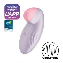 Satisfyer Stimulateur Clitoris Connecté Tropical Tip -Sextoy Soldes stimulateur clitoris connecte tropical tip violet 07