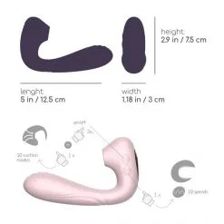 Crushious Stimulateur Double Action Pookie -Sextoy Soldes stimulateur double action telecommande pookie 08