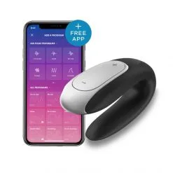 Satisfyer Stimulateur Double Fun -Sextoy Soldes stimulateur double fun noir 03