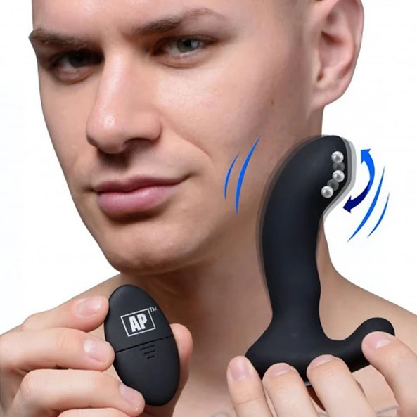 Alpha-Pro Stimulateur Prostatique 10X P-Massage à Billes Oscillantes Télécommandé 5 Alpha-Pro Stimulateur Prostatique 10X P-Massage à Billes Oscillantes Télécommandé – Image 5