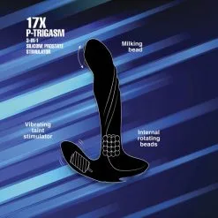 Alpha-Pro Stimulateur Prostatique 17X P-Trigasm 3 En 1 -Sextoy Soldes stimulateur prostatique 17x p trigasm 3 en 1 08