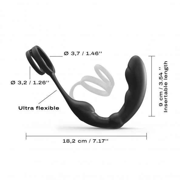 Dorcel Stimulateur Prostatique Télécommandé Avec Double Cockring P-Ring 5 Dorcel Stimulateur Prostatique Télécommandé Avec Double Cockring P-Ring – Image 5