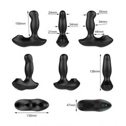 Nexus Stimulateur Prostatique Télécommandé Rotatif & Ondes Pulsées Revo Air -Sextoy Soldes stimulateur prostatique telecommande rotatif air pulsees revo air 09