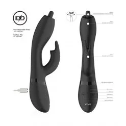 Vive Vibromasseur Rabbit Nilo 19 Vive Vibromasseur Rabbit Nilo -Sextoy Soldes stimulateur rabbit nilo noir 08