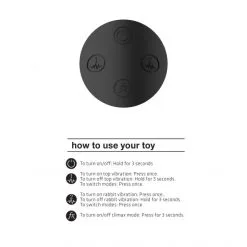 Vive Vibromasseur Rabbit Zosia -Sextoy Soldes stimulateur rabbit zosia noir 10