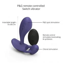 Love To Love Stimulateur Unisexe Point-G/P Witty -Sextoy Soldes stimulateur unisexe point g p witty violet 06