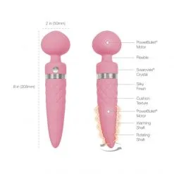 Pillow Talk Stimulateur Wand Chauffant Sultry -Sextoy Soldes stimulateur wand sultry rose 06