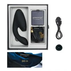 Womanizer Stimulateur Clitoris Et Point-G Duo -Sextoy Soldes stimulateur womanizer duo noir 09