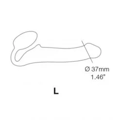 Strap-on-me Gode-Ceinture Strapless Semi-Réaliste L 8 Strap-on-me Gode-Ceinture Strapless Semi-Réaliste L -Sextoy Soldes strapless semi realistique l chair 4