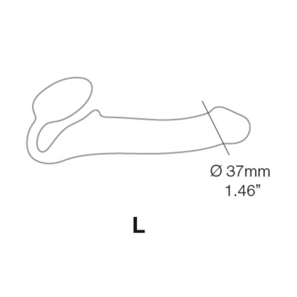 Strap-on-me Gode-Ceinture Strapless Semi-Réaliste L 4 Strap-on-me Gode-Ceinture Strapless Semi-Réaliste L – Image 4