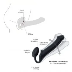 Strap-on-me Gode-Ceinture Strapless Semi-Réaliste L 9 Strap-on-me Gode-Ceinture Strapless Semi-Réaliste L -Sextoy Soldes strapless semi realistique l chair 5