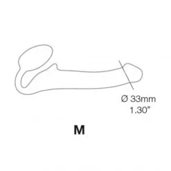 Strap-on-me Gode-Ceinture Strapless Semi-Réaliste M 8 Strap-on-me Gode-Ceinture Strapless Semi-Réaliste M -Sextoy Soldes strapless semi realistique m chair 4