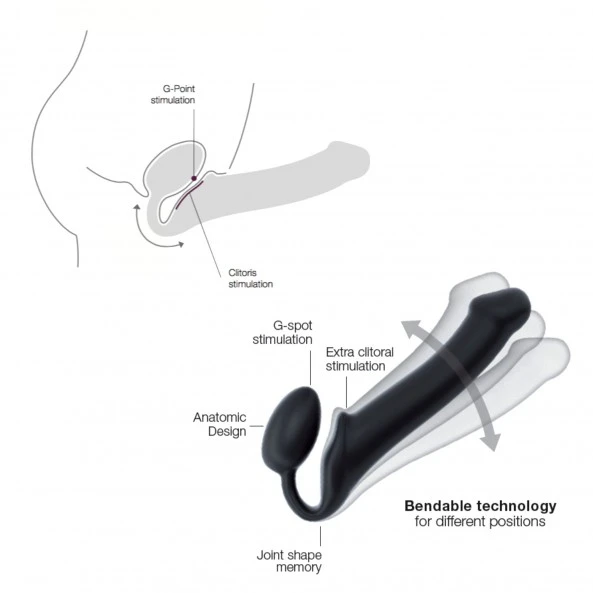 Strap-on-me Gode-Ceinture Strapless Semi-Réaliste M 5 Strap-on-me Gode-Ceinture Strapless Semi-Réaliste M – Image 5