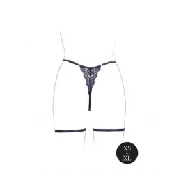 LE DÉSIR String Dentelle Avec Jarretière Marie -Sextoy Soldes string dentelle avec jarretiere marie le desir 06