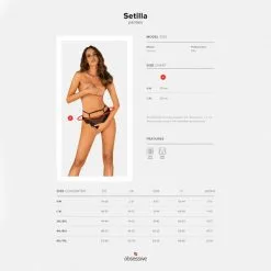 Obsessive String Setilla -Sextoy Soldes string setilla noir 9