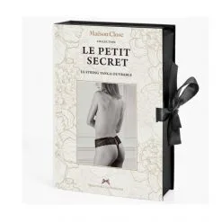 Maison Close String Tanga Ouvrable - Le Petit Secret (giftbox) -Sextoy Soldes string tanga ouvrable le petit secret giftbox 3