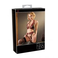 Abierta Fina Ensemble 3 Pièces Suspender Set -Sextoy Soldes suspender set abierta fina 05