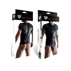 Regnes Fetish Planet Tee-Shirt Wetlook Manches Résilles -Sextoy Soldes tee shirt wetlook manches resilles regnes fetish planet 05