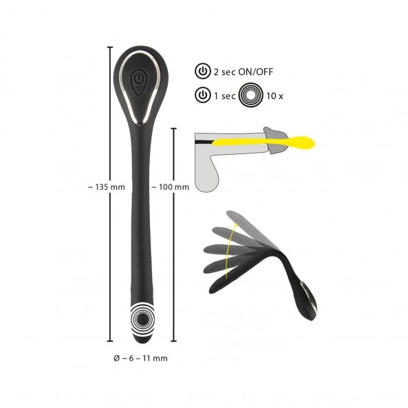 Penisplug Tige à Urètre Vibrante Bendable 8 Penisplug Tige à Urètre Vibrante Bendable – Image 8