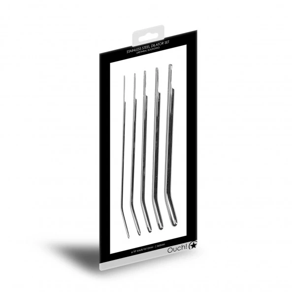 Ouch! Kit 5 Tiges à Urètre Dilatator Métallique Courbée 260 Mm 3 Ouch! Kit 5 Tiges à Urètre Dilatator Métallique Courbée 260 Mm – Image 3