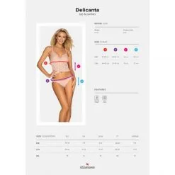 Obsessive Delicanta Top Et Culotte -Sextoy Soldes top culotte rose 05