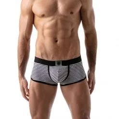 TOF Paris Boxer Stripes Push-Up Bottomless 10 TOF Paris Boxer Stripes Push-Up Bottomless -Sextoy Soldes trunks stripes pushup bottomless noir 04